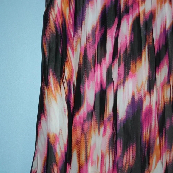 Worthington Pleated Colorful Skirt Side Zipper Size 8 NWOT - Picture 5 of 11